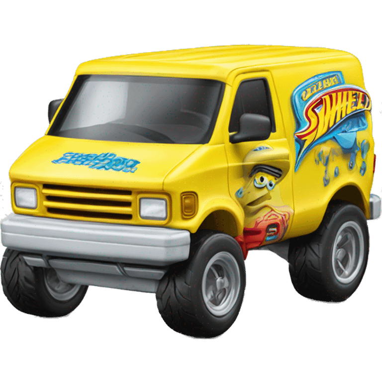 Hot wheels Premium SpongeBob 1985 Chevy Astro  emoji