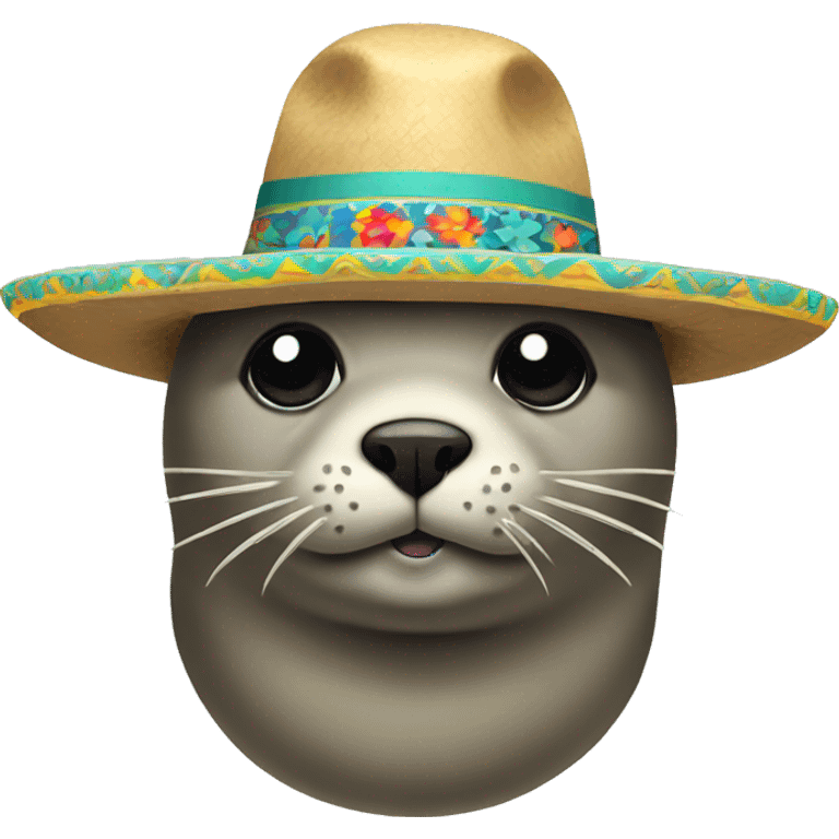 Seal with sombrero emoji