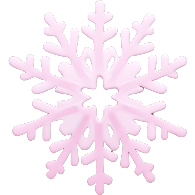 pastel pink snowflake  emoji