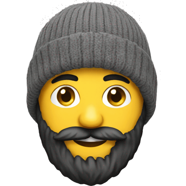 Beard beanie emoji