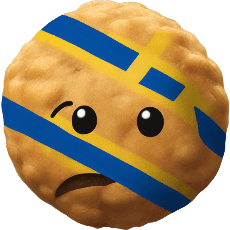 Swedish flag  meatball emoji