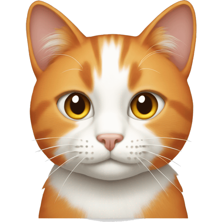 Orange and white cat  emoji