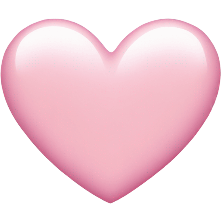 light pink heart with big white sparkles emoji