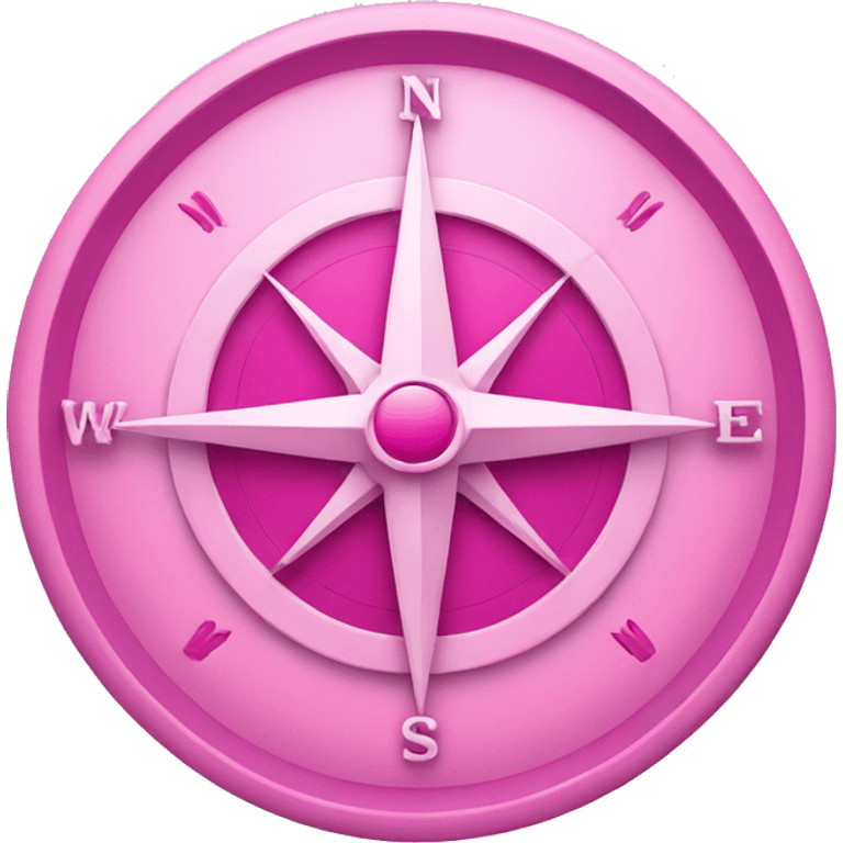 Pink compass emoji