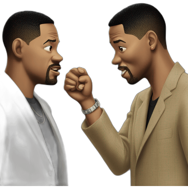 Will smith slapping Chris rock emoji