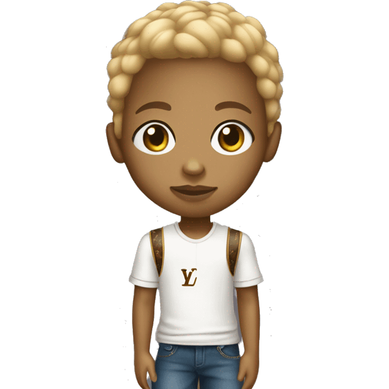 kid light skin with louis vuitton ball emoji