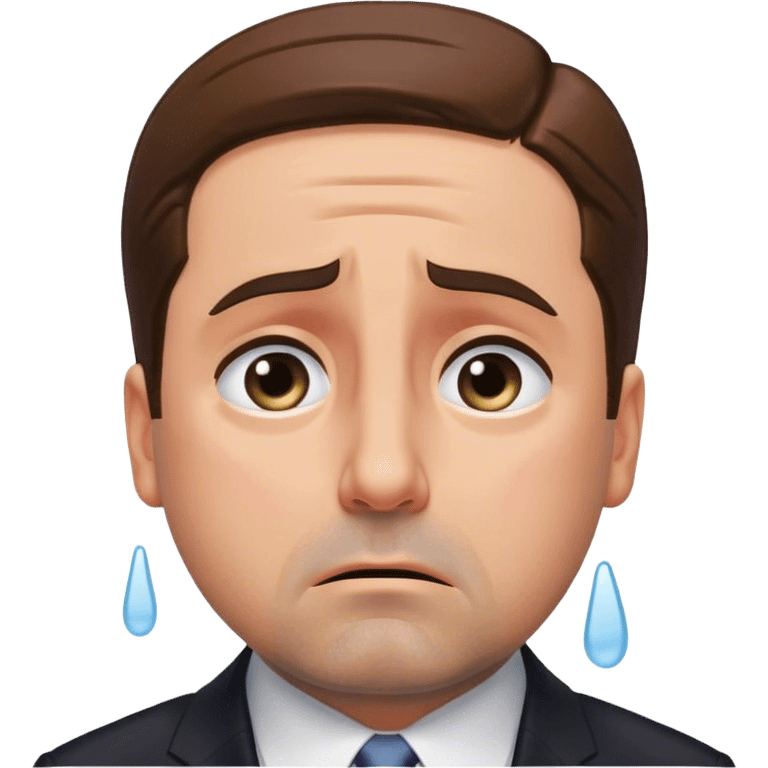 Michael Scott crying emoji