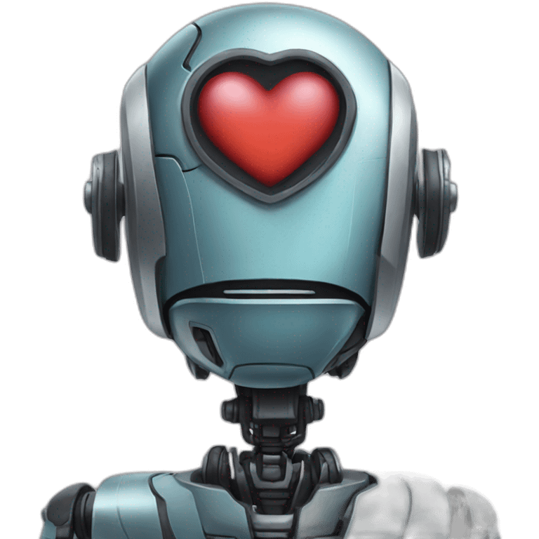 Robot love emoji