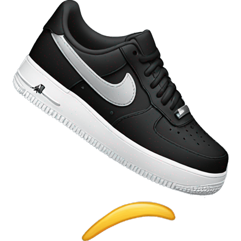 Black Air Force 1 shoes emoji