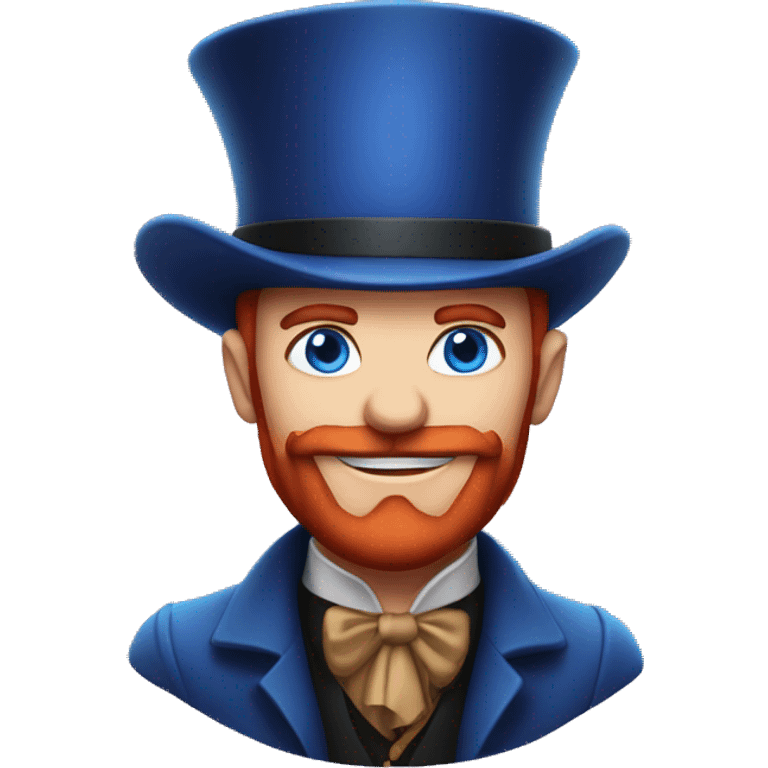 mago magician with blue eyes and red beard  emoji