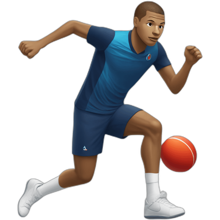 Mbappé joue au ping pong emoji