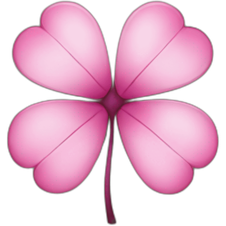 pink clover emoji