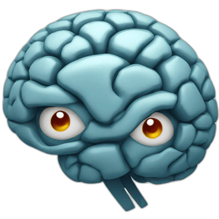 Brain with aperture emoji