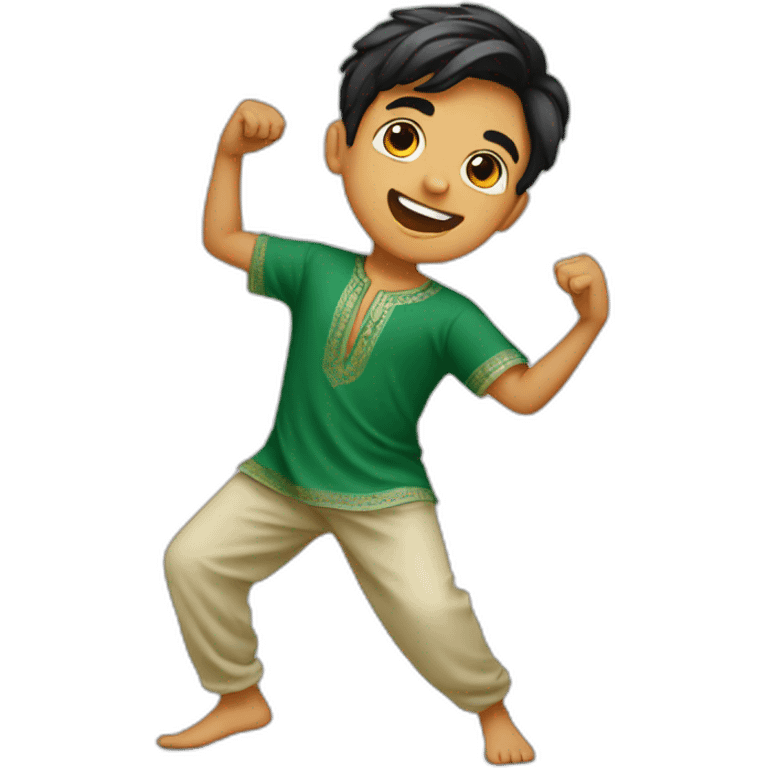 A PAKISTANI BOY DANCING  emoji