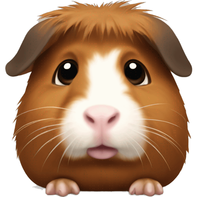 Full on brown guinea pig emoji