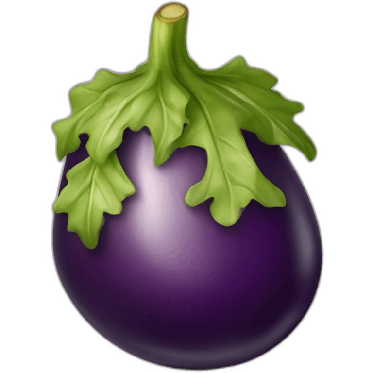 Aubergine sur pêche  emoji