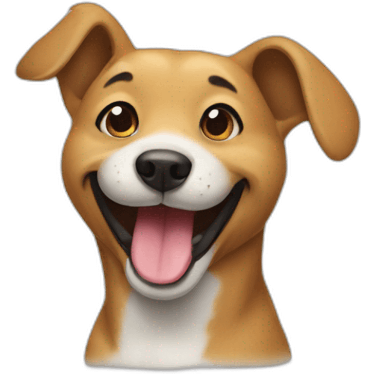 dog smiling emoji