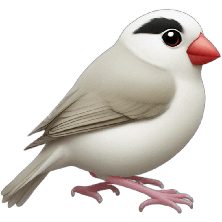 All White Java sparrow emoji