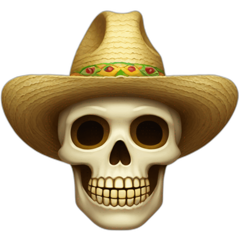 Calavera con sombrero de mago emoji