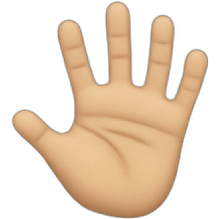 five fingers emoji