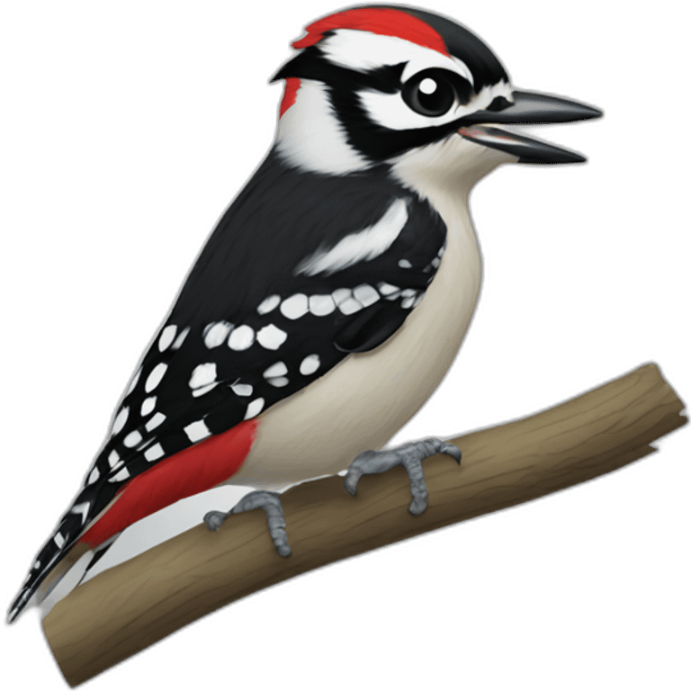 Downy woodpecker emoji