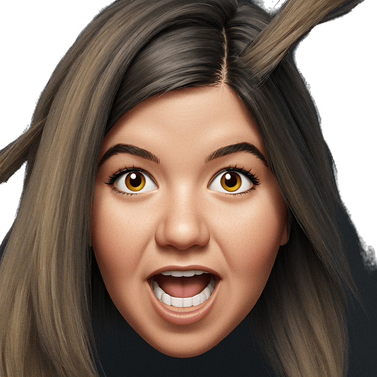 realistic portrait of girl emoji