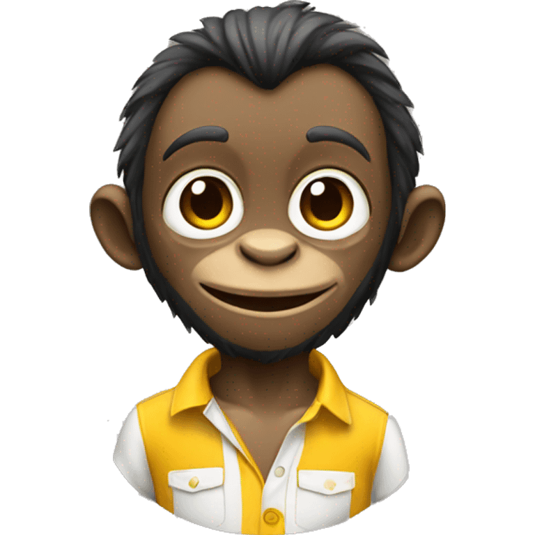 Macaco com camisa 7  emoji