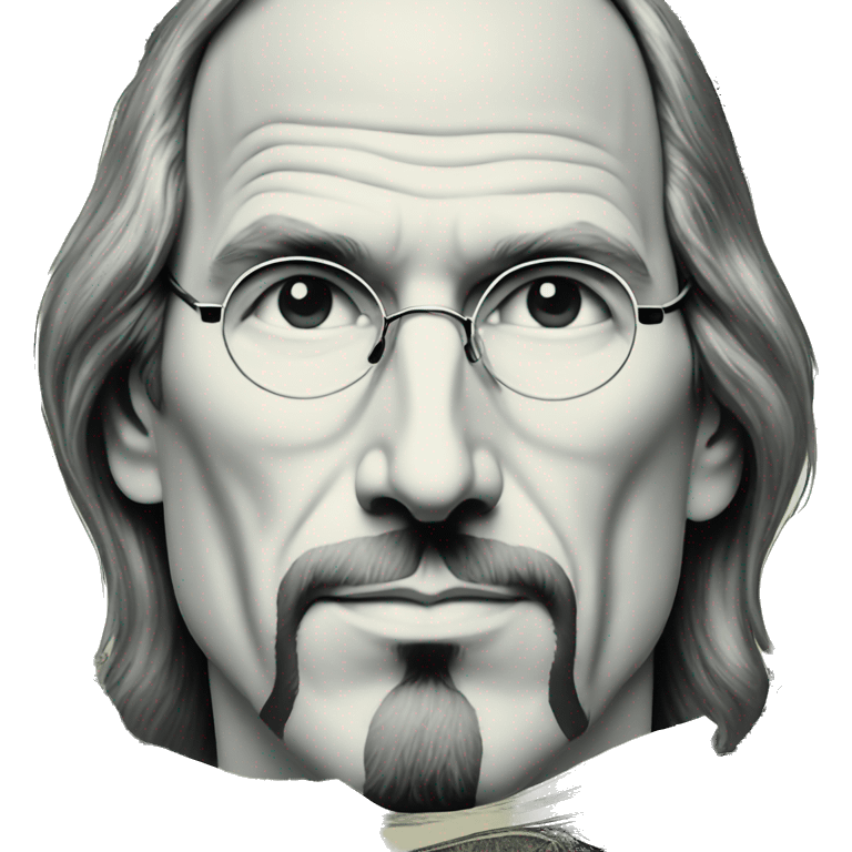 Steve Jobs on a one dollar bill  emoji