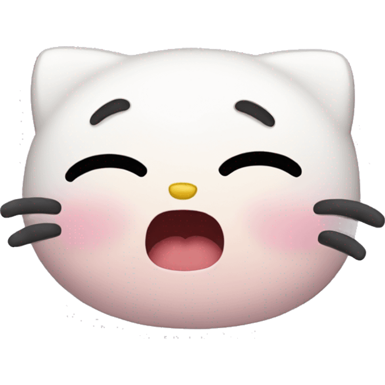 Hello kitty crying  emoji