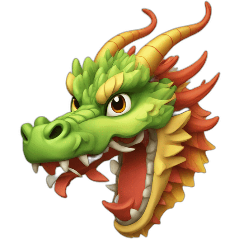 Chinese dragon cartoon emoji