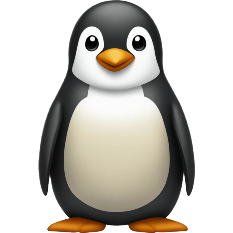 penguin with khaki color not black emoji