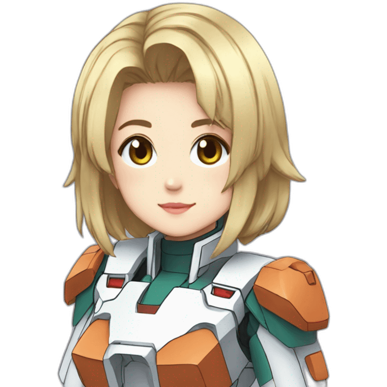 Cute girl Mobile Gundam Protagonist  emoji