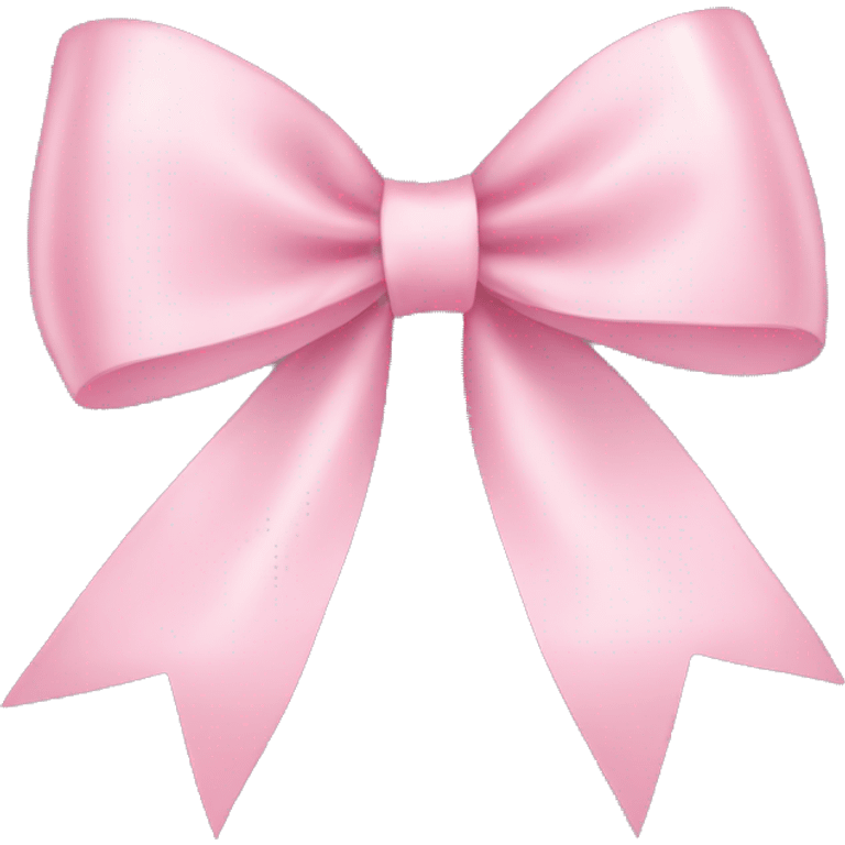 light pink ribbon bow emoji