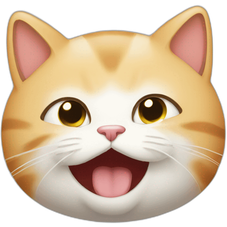 Cat waking up emoji