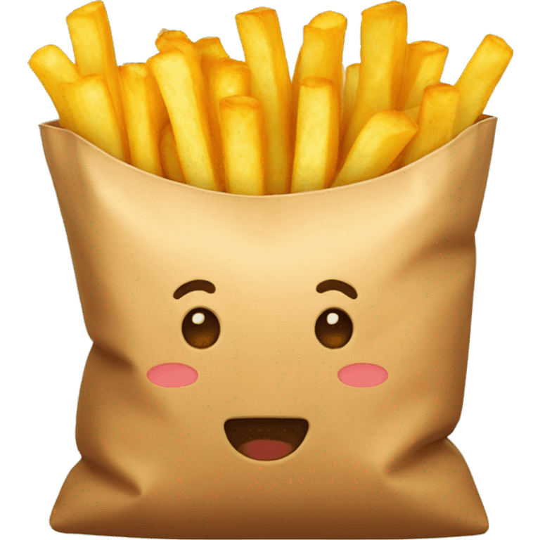 a bag of french fries emoji