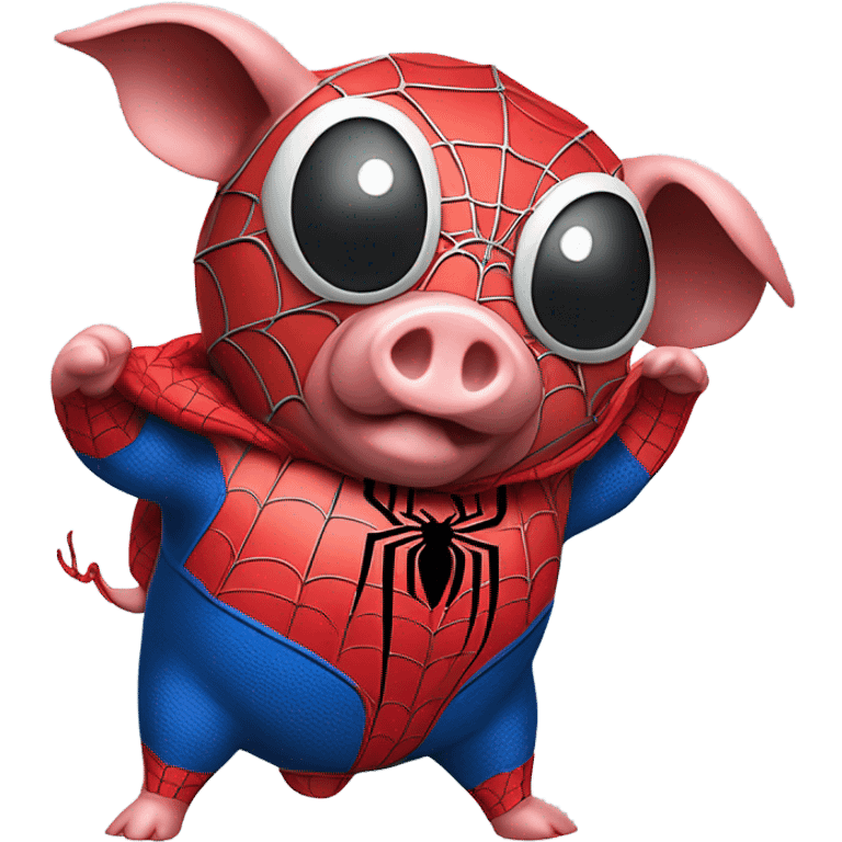 Spider man pig emoji