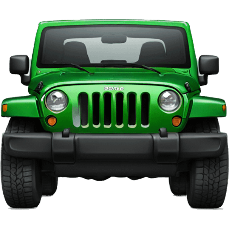 Jeep Wrangler green  emoji