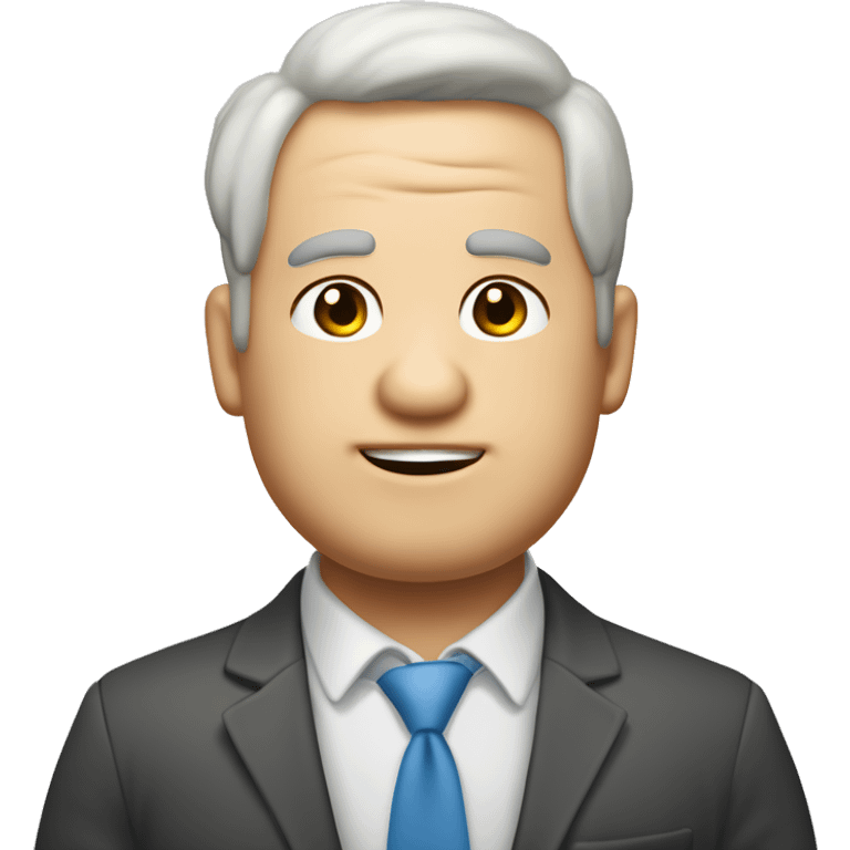 creame un emoji de un varon de 25 años casi gordito de piel blanca y con cabello rulo un poco ge  emoji