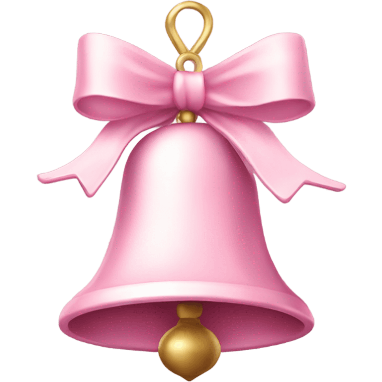 Light pink Christmas bells emoji