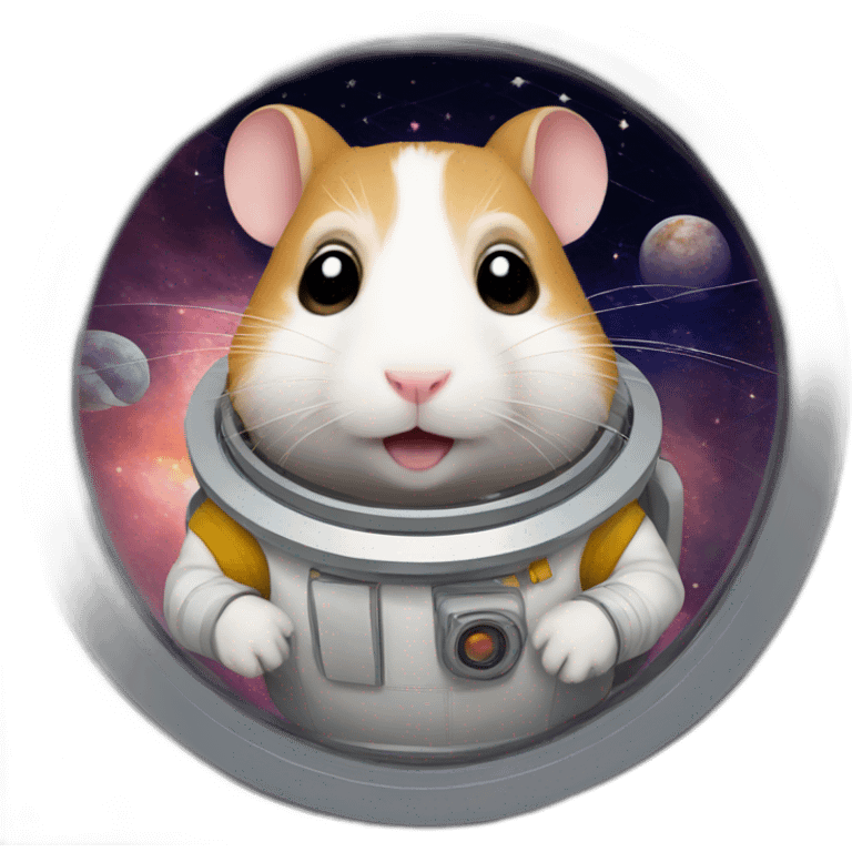 Space traveler hamster emoji