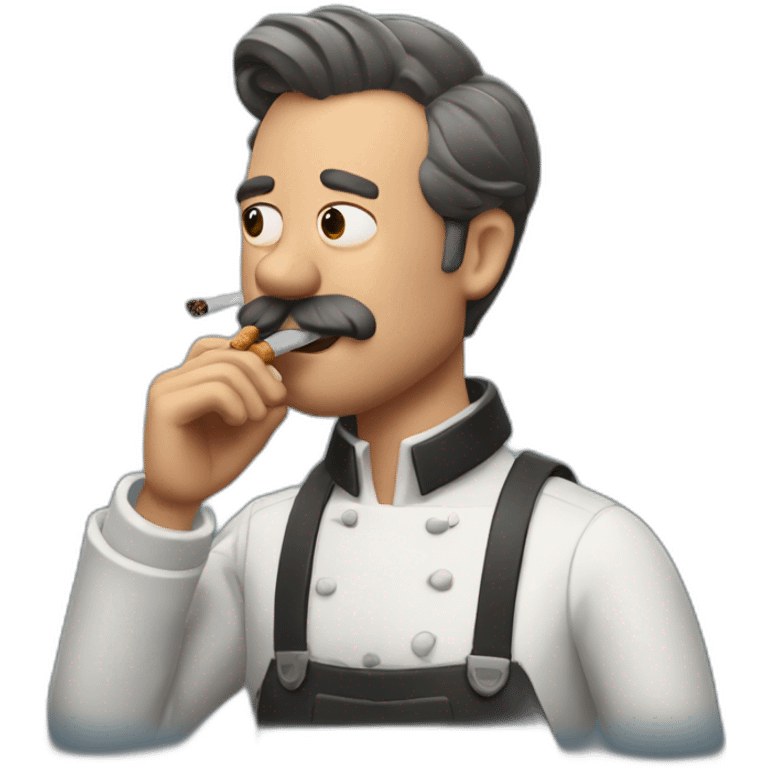 Ted Lasso smoking a brisket emoji