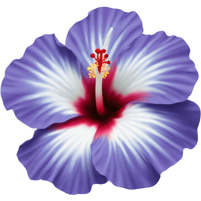 Hibiscus blue flower emoji