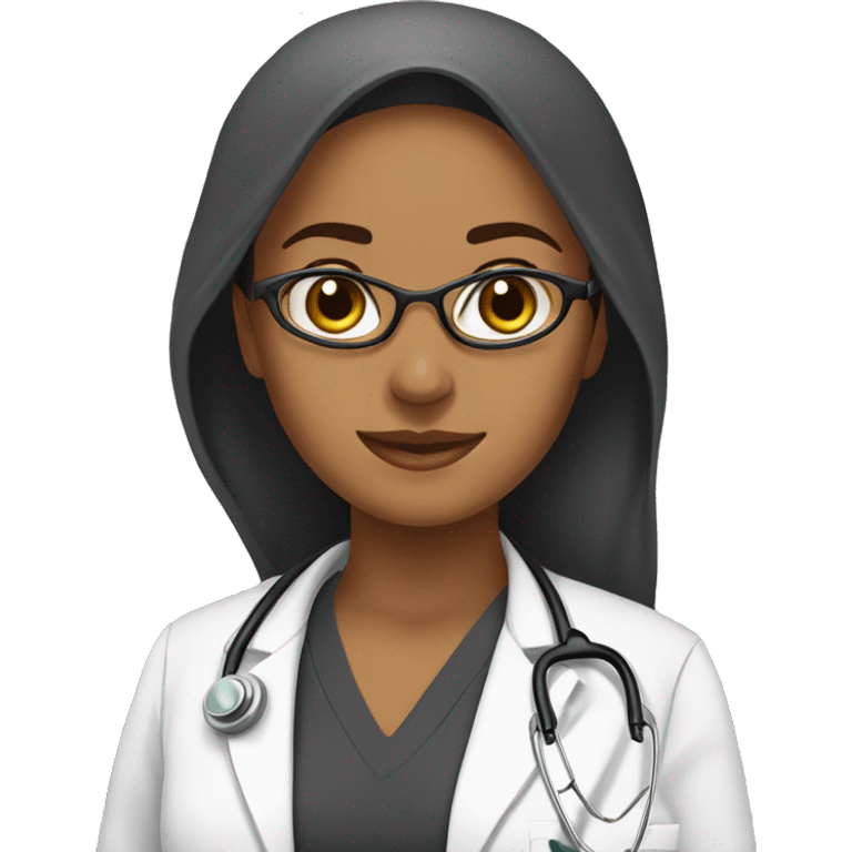 a muslim doctor women  emoji