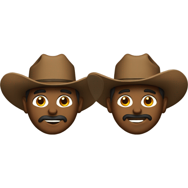 Two cowboy fans emoji