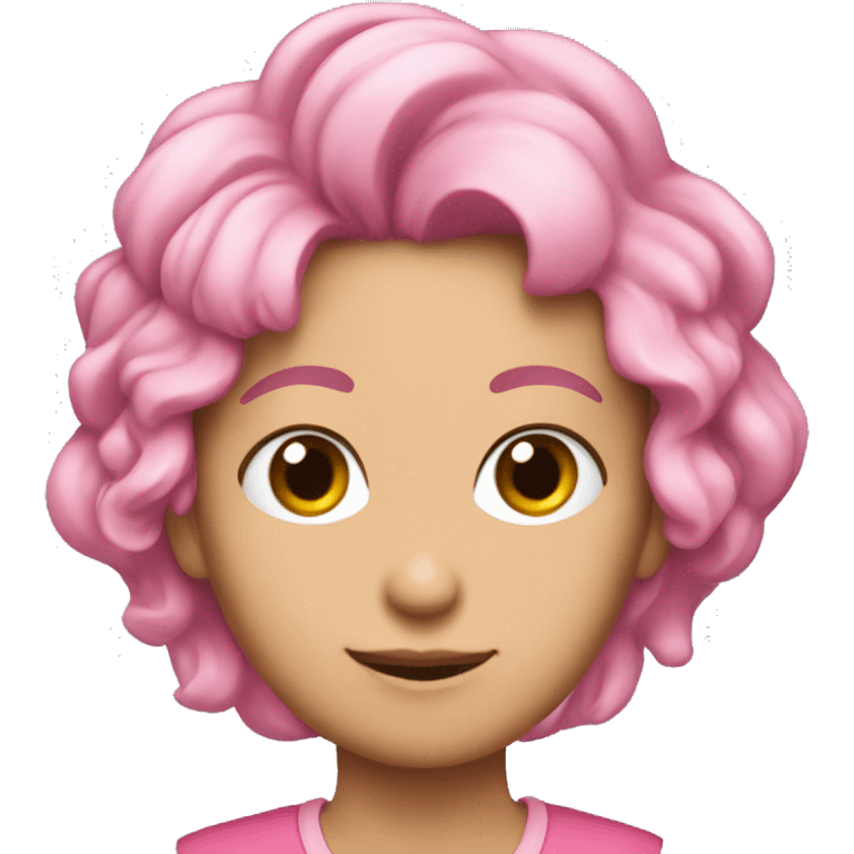 Acik pembe kalp emoji