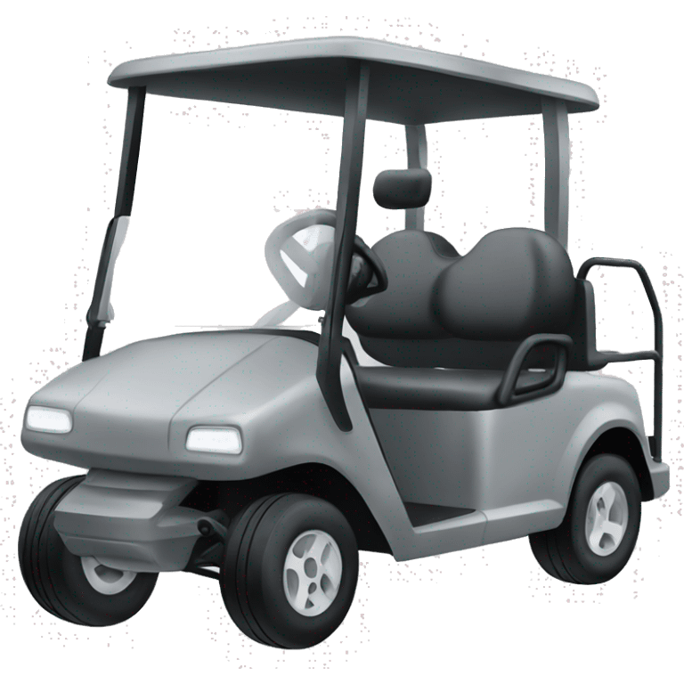 Gray golf cart emoji