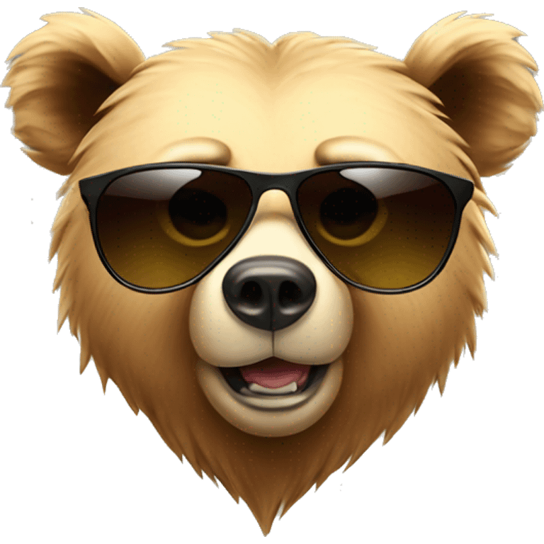 bear with sunglasse emoji