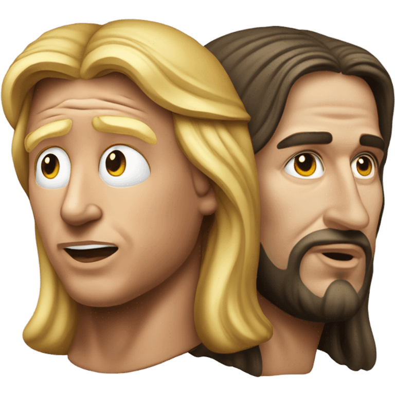 Hyper realistic Trump and Jesus emoji