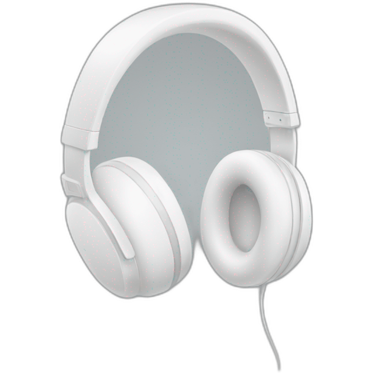 White headphones emoji