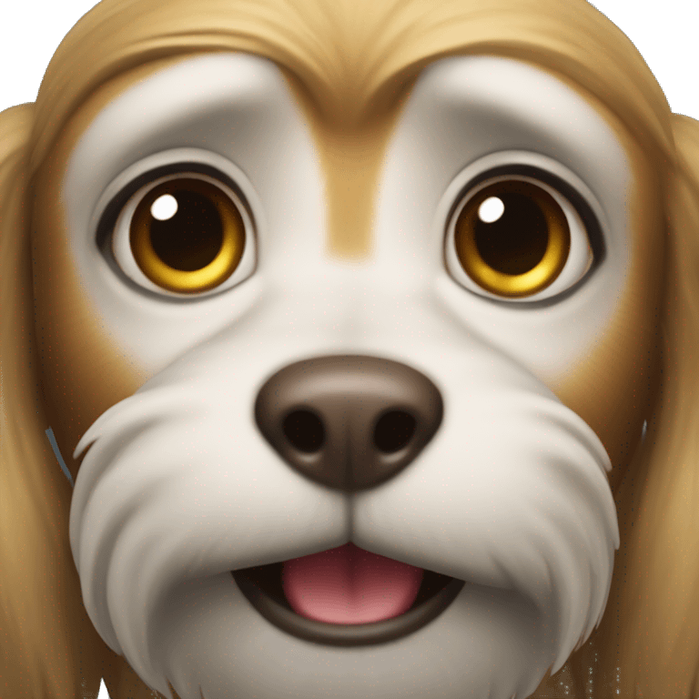 Monkey dog emoji